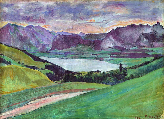  Ferdinand Hodler Thunersee - Hand Painted Oil Painting