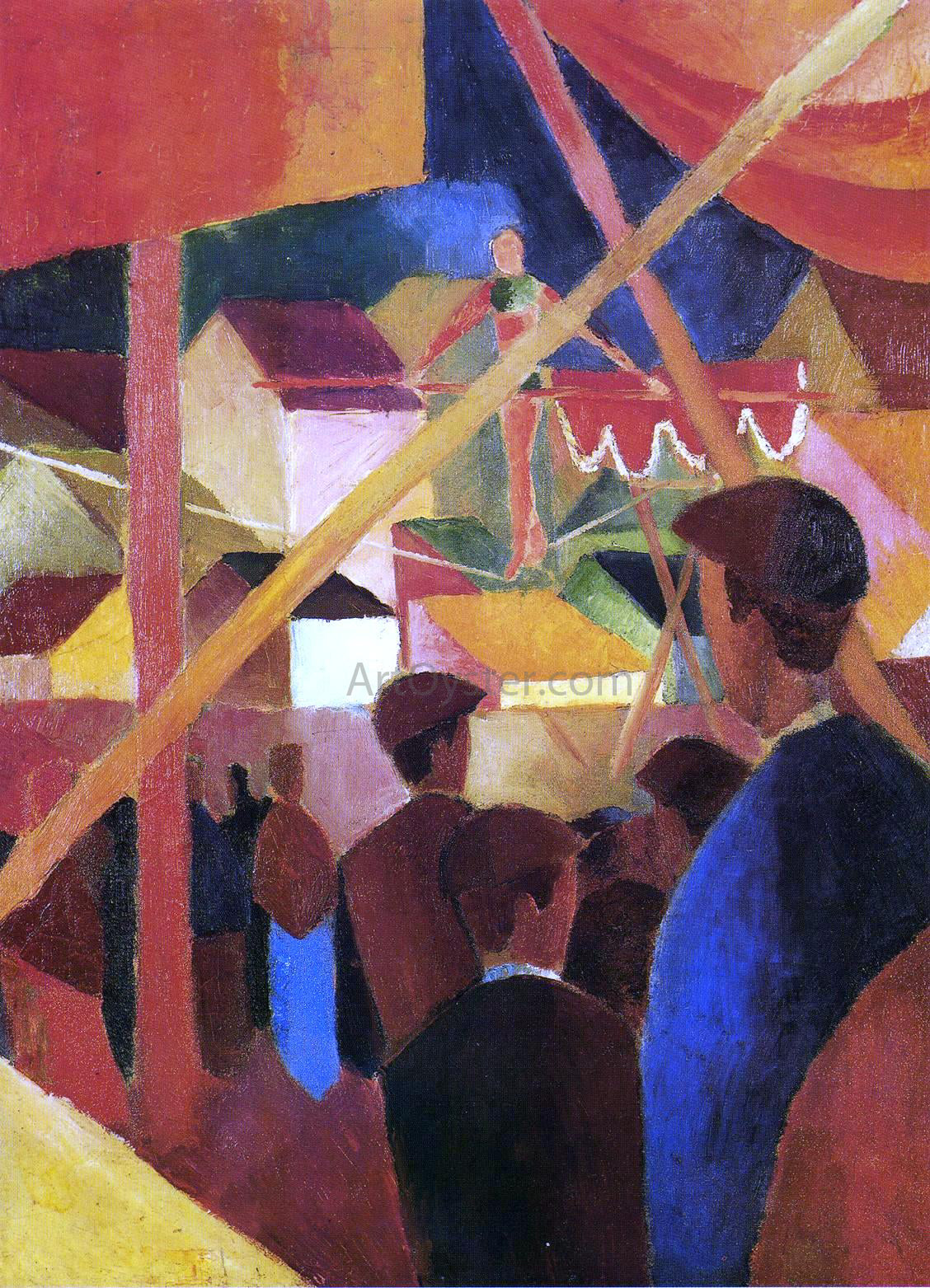  August Macke Tightrope Walker - Hand Painted Oil Painting