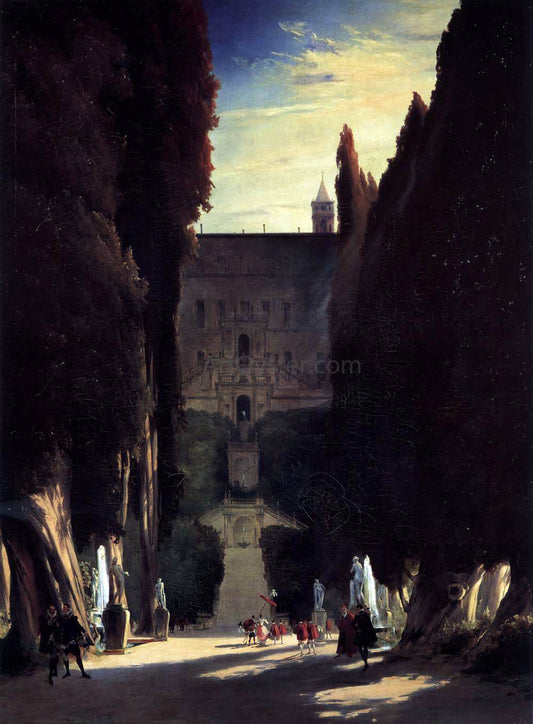  Carl Blechen Tivoli Gardens at the Villa d'Este - Hand Painted Oil Painting