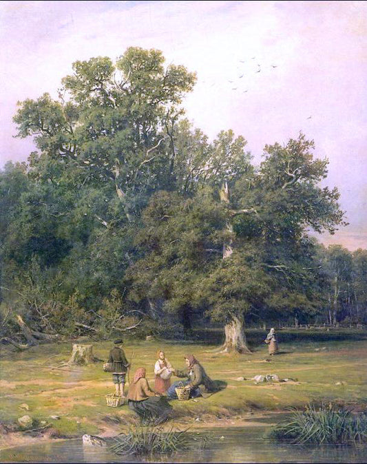  Ivan Ivanovich Shishkin To go for Mushrooms - Hand Painted Oil Painting