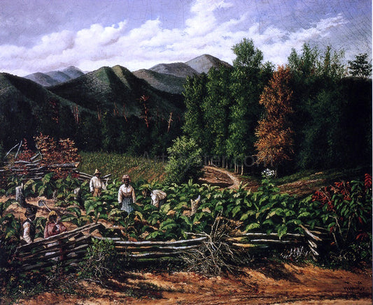  William Aiken Walker Tobacco Field with Five Figures (North Carolina) - Hand Painted Oil Painting