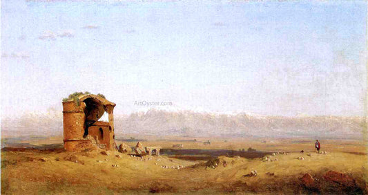  Sanford Robinson Gifford Torre dei Schiavi - Roman Campagna - Hand Painted Oil Painting
