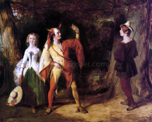  William Knight Keeling Touchstone, Audrey and William - Hand Painted Oil Painting