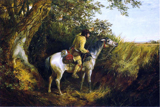  Arthur Fitzwilliam Tait Trapper Looking Out - Hand Painted Oil Painting