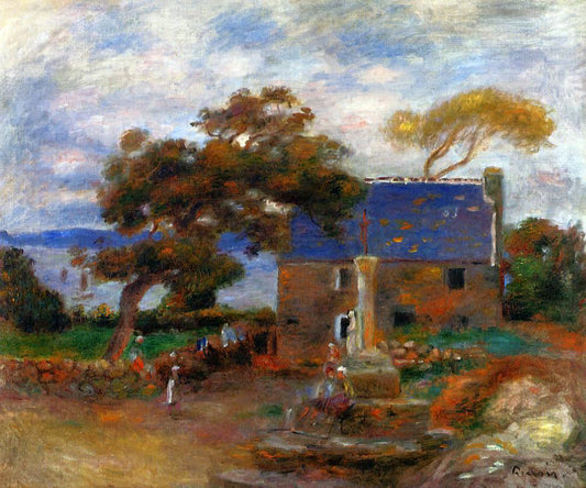  Pierre Auguste Renoir Treboul, near Douardenez, Brittany - Hand Painted Oil Painting