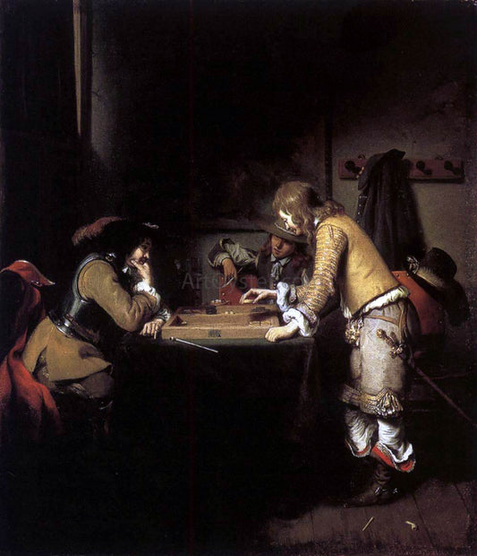  Gerbrand Van den Eeckhout Tric-Trac Players - Hand Painted Oil Painting