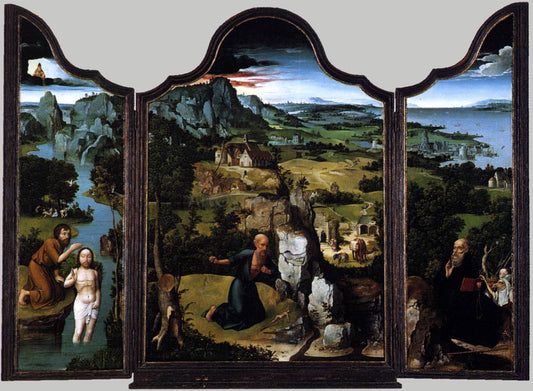  Joachim Patenier Triptych - Hand Painted Oil Painting