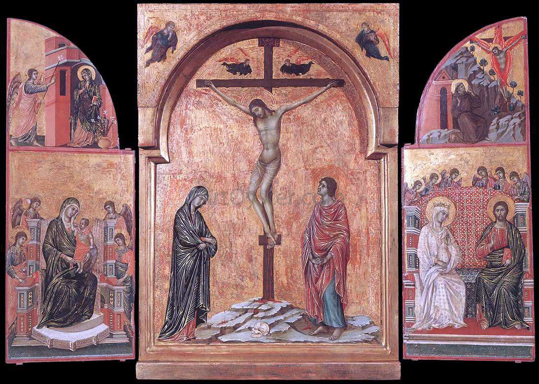  Duccio Di Buoninsegna Triptych - Hand Painted Oil Painting