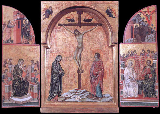  Duccio Di Buoninsegna Triptych - Hand Painted Oil Painting