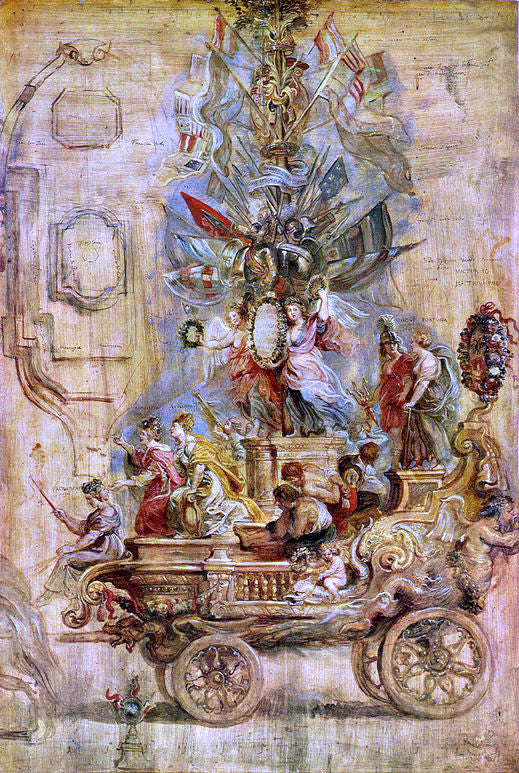  Peter Paul Rubens Triumphal Car of Kallo - Hand Painted Oil Painting