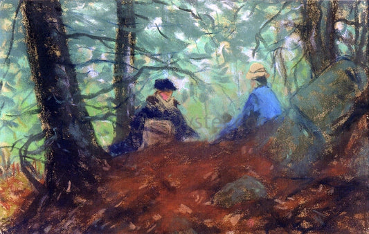  Robert Henri Two Girls in the Woods - Hand Painted Oil Painting