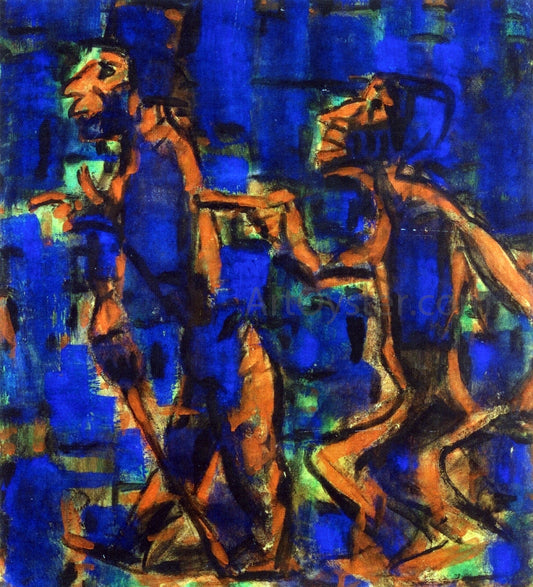  Christian Rohlfs Two Gypsies - Hand Painted Oil Painting