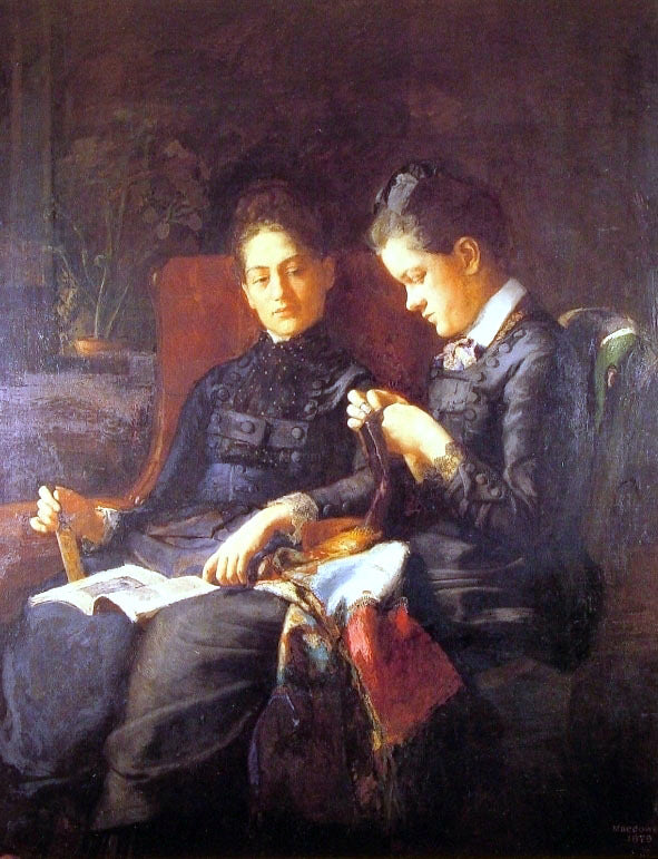  Susan Macdowell Eakins Two Sisters - Hand Painted Oil Painting