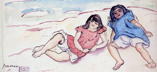  Jules Pascin Two Small Girls - Hand Painted Oil Painting
