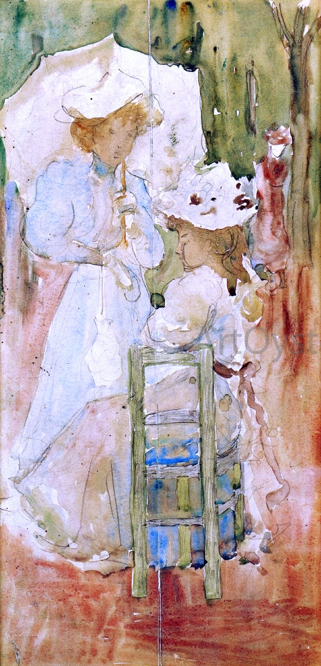  Maurice Prendergast Two Women in a Park - Hand Painted Oil Painting