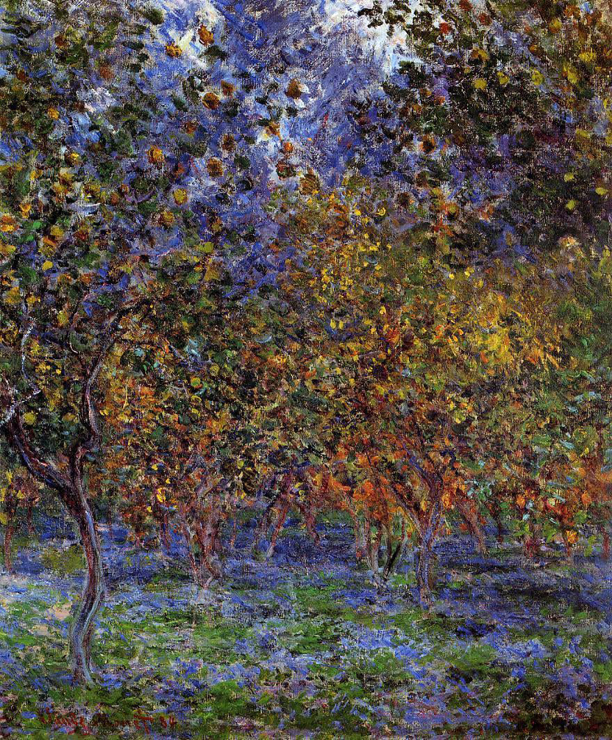  Claude Oscar Monet Under the Lemon Trees - Hand Painted Oil Painting
