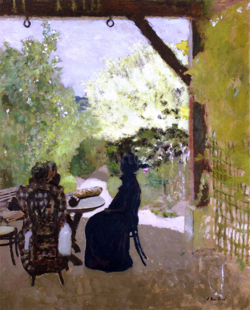  Edouard Vuillard Under the Portico - Hand Painted Oil Painting