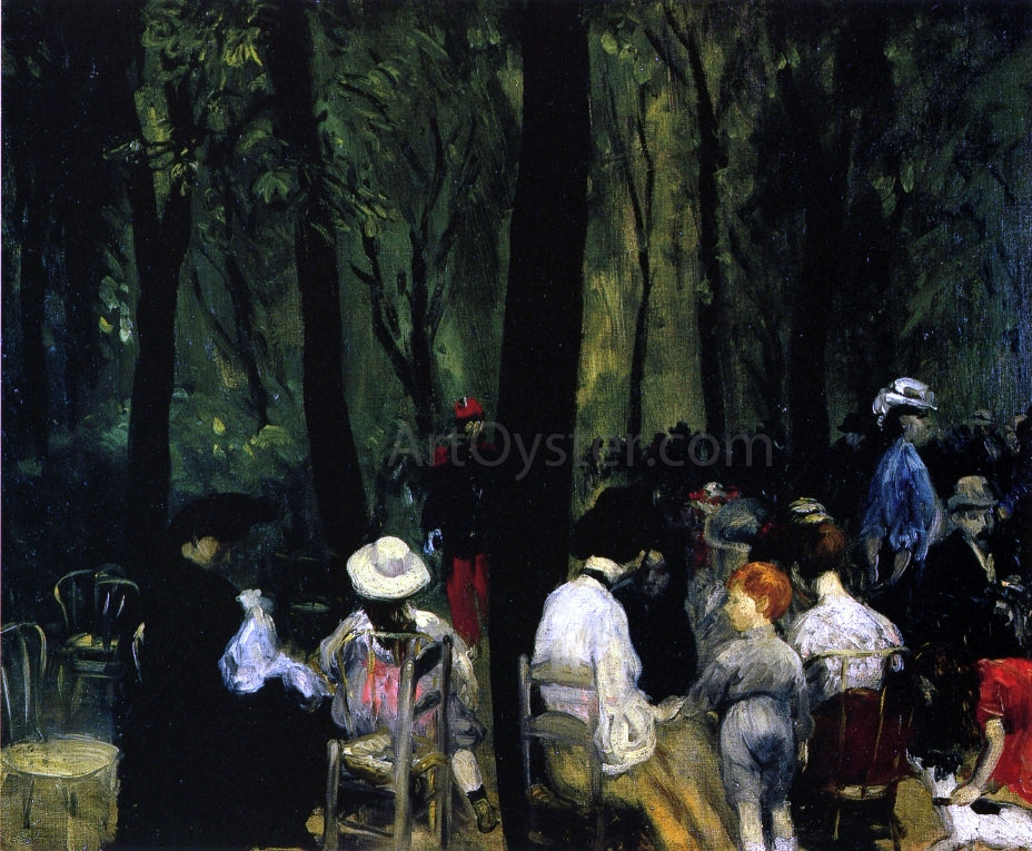  William James Glackens Under the Trees, Luxembourg Gardens - Hand Painted Oil Painting