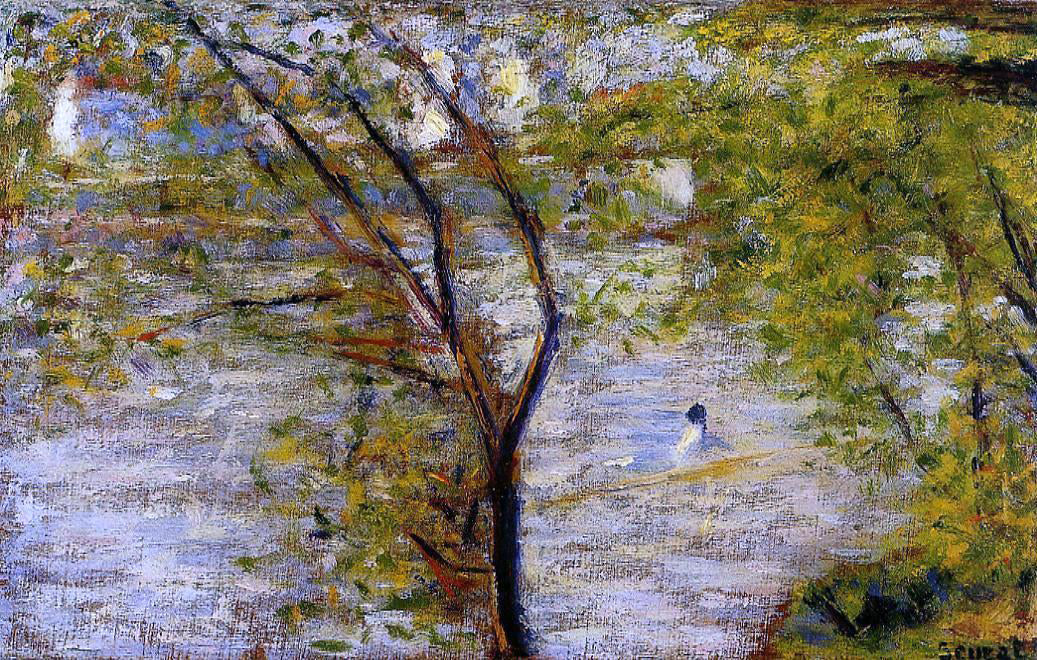  Georges Seurat Une Perissoire - Hand Painted Oil Painting