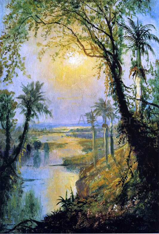  Edmund Darch Lewis Untitled (also known as Cuban Landscape) - Hand Painted Oil Painting