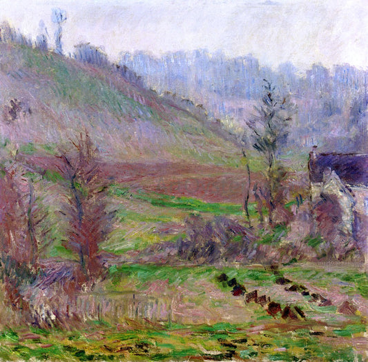  Claude Oscar Monet Val de Falaise - Hand Painted Oil Painting
