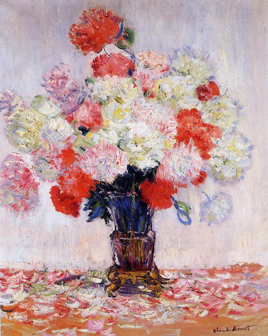  Claude Oscar Monet Vase of Peonies - Hand Painted Oil Painting