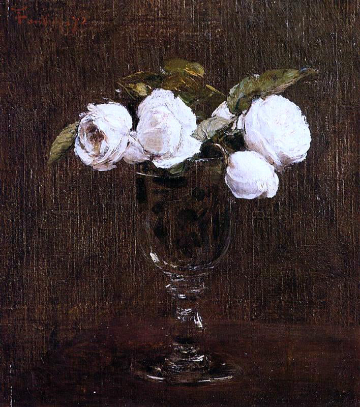  Henri Fantin-Latour Vase of Roses - Hand Painted Oil Painting