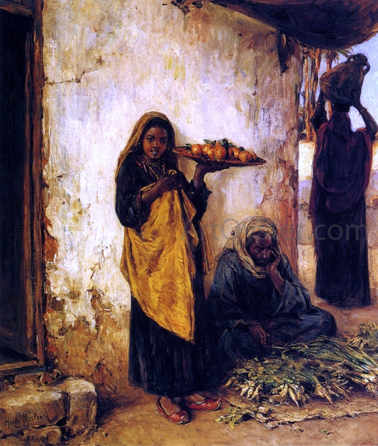  Henry Mosler Vegetable Vendor - Hand Painted Oil Painting