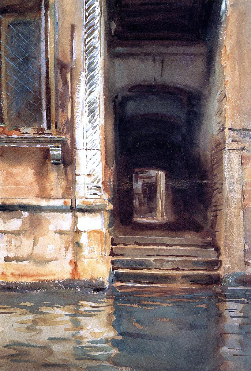  John Singer Sargent Venetian Doorway - Hand Painted Oil Painting