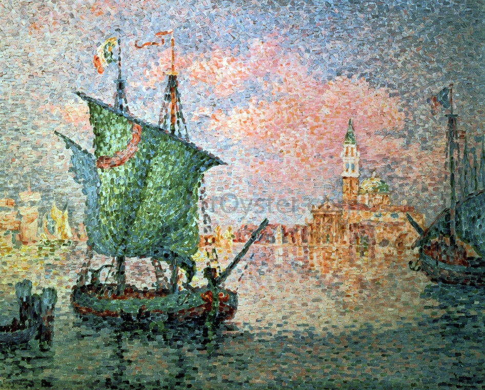  Paul Signac Venice - The Pink Cloud - Hand Painted Oil Painting