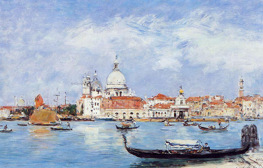  Eugene-Louis Boudin Venice, View from the Grand Canal - Hand Painted Oil Painting