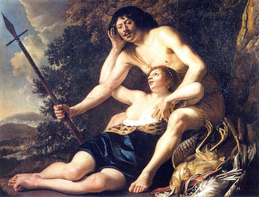  Christiaen Van Couwenbergh Venus and Adonis - Hand Painted Oil Painting
