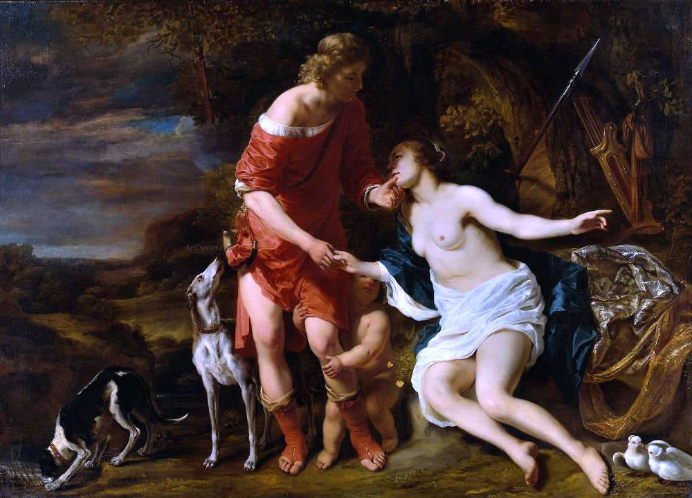  Ferdinand Bol Venus and Adonis - Hand Painted Oil Painting
