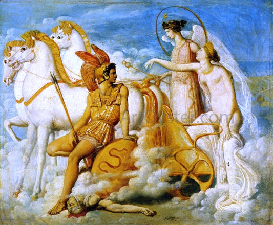  Jean-Auguste-Dominique Ingres Venus, Wounded by Diomedes, Returns to Olympus - Hand Painted Oil Painting