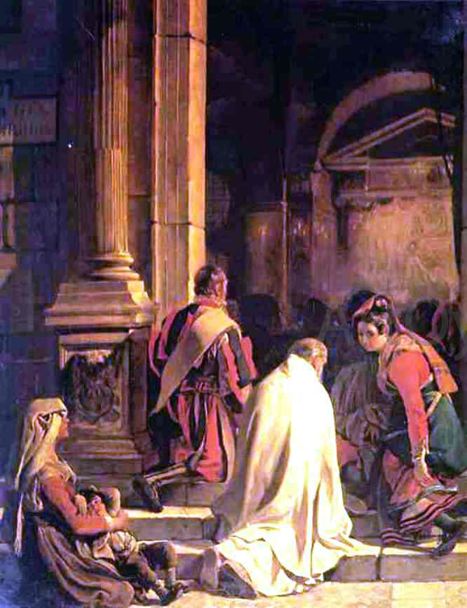  Karl Pavlovich Brulloff Vespers - Hand Painted Oil Painting