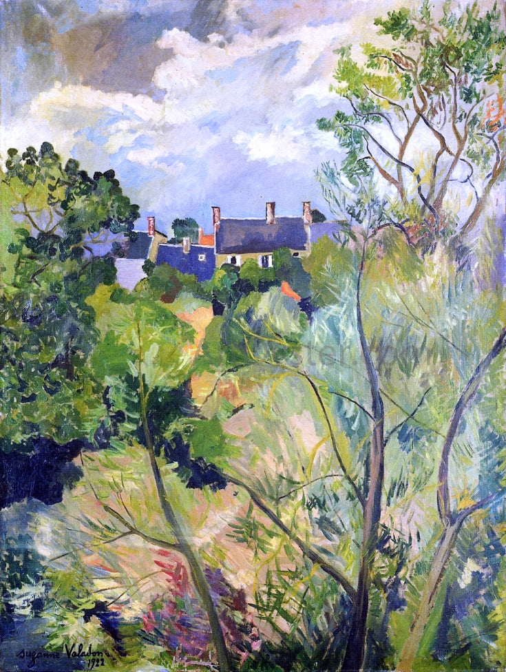  Suzanne Valadon View from My Window in Genets (Brittany) - Hand Painted Oil Painting