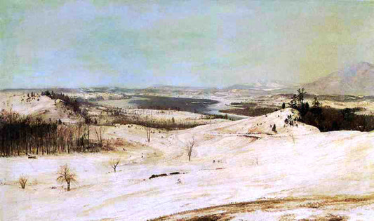  Frederic Edwin Church View from Olana in the Snow - Hand Painted Oil Painting