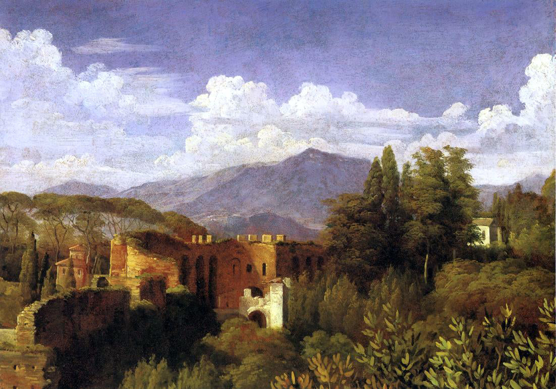  Francois-Edouard Picot View from the Villa Medici - Hand Painted Oil Painting