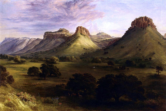  Henry Cheever Pratt View in the Canyon of the Coppermines, Santa Rita, New Mexico - Hand Painted Oil Painting