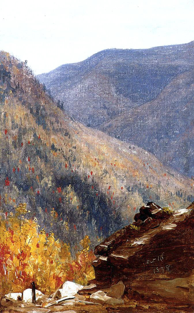  Sanford Robinson Gifford View near Kauterskill Clove - Hand Painted Oil Painting