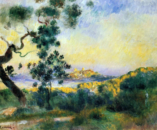  Pierre Auguste Renoir View of Antibes - Hand Painted Oil Painting