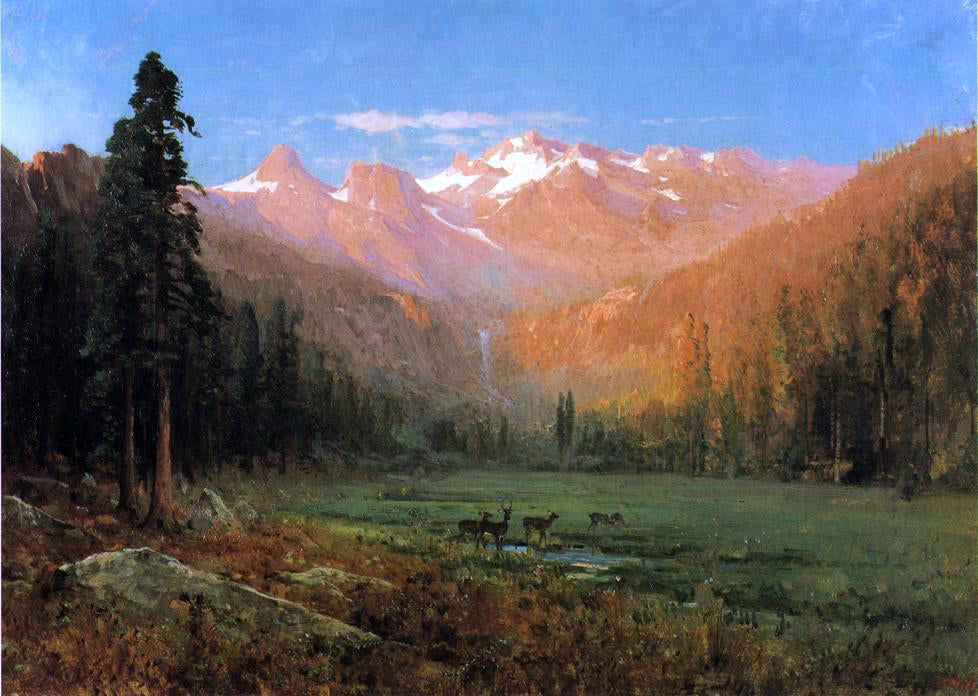  Thomas Hill View of Cascade Lake, near Tahoe - Hand Painted Oil Painting