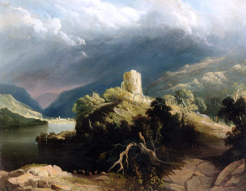  John Martin View of Dolbadern Castle, North Wales - Hand Painted Oil Painting