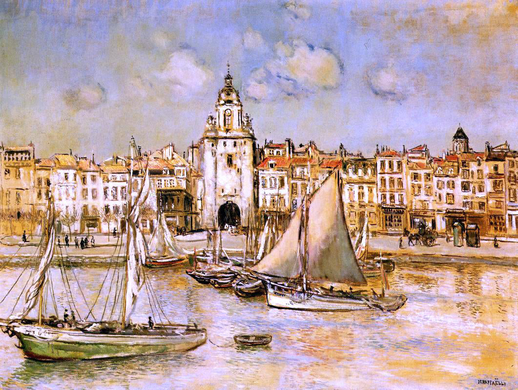  Jean-Francois Raffaelli View of La Rochelle - Hand Painted Oil Painting