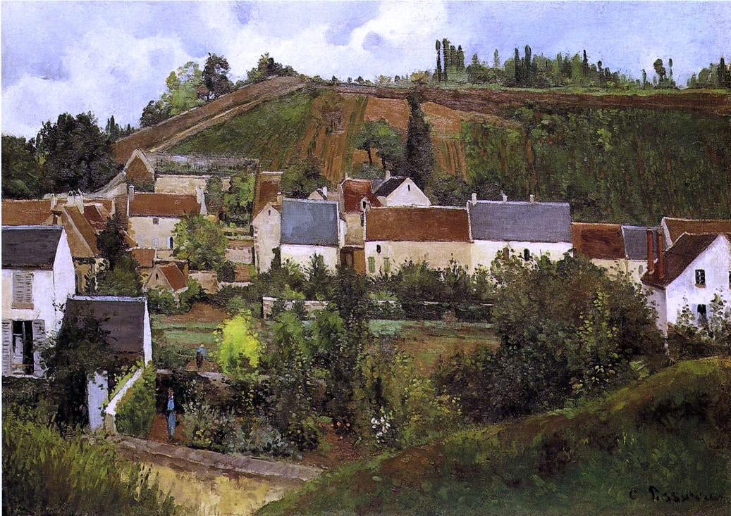  Camille Pissarro View of l'Hermitage, Jallais Hills, Pontoise - Hand Painted Oil Painting