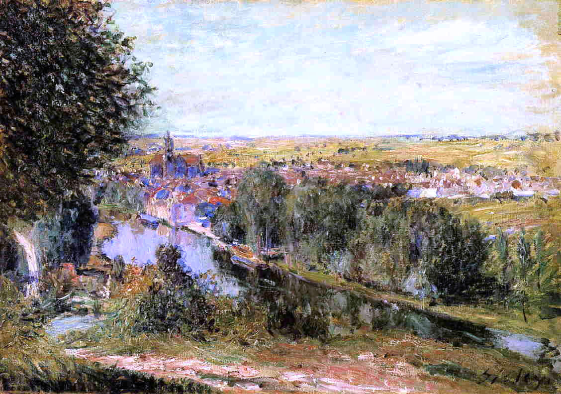  Alfred Sisley View of Moret - Hand Painted Oil Painting