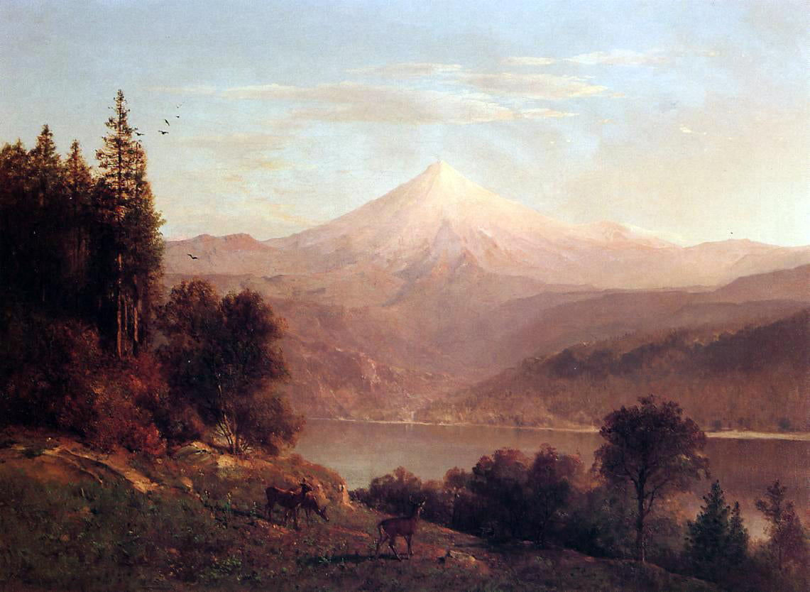 Thomas Hill View of Mount Hood - Hand Painted Oil Painting