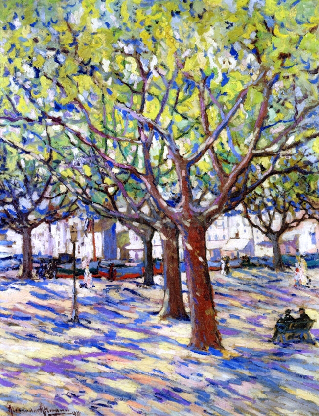  Alexandre Altmann A View of Saint Tropez - Hand Painted Oil Painting