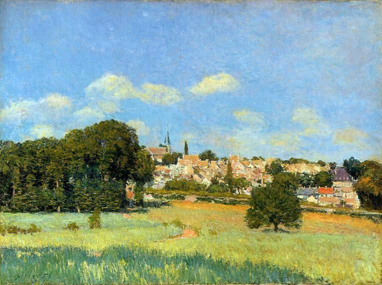  Alfred Sisley View of St. Cloud - Sunshine - Hand Painted Oil Painting