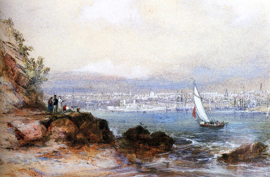  Conrad Martens View Of Sydney Harbour - Hand Painted Oil Painting